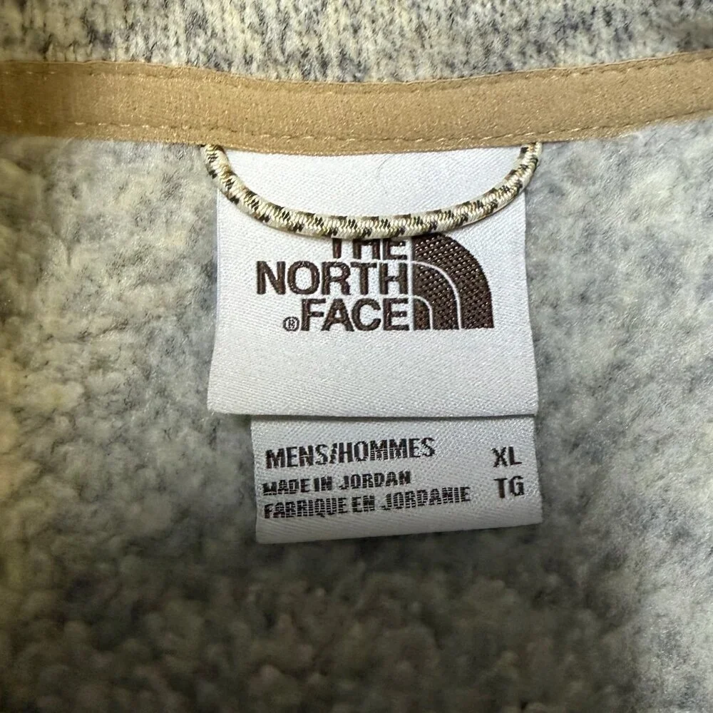 The North Face Gordon Lyons Vest XL‎ Gray Khaki Trim EUC
